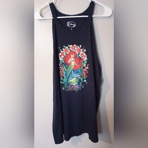 Navy plus size Disney Ariel The Little Mermaid tank top